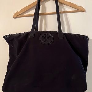 Purple Tory Burch tote